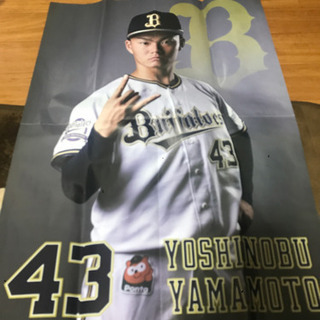 ポスター　山本由伸　プロ野球　オリックス　パリーグ　