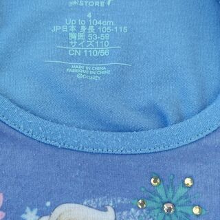 ★DisneyStore アナ雪★ワンピース　110cm　キッズ　ディズニー　プリンセス　ドレスの画像