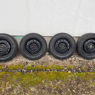 ホイール付き冬タイヤ　溝あり　軽の画像