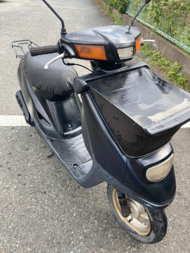 売約済み　ヤマハ　ジョグポシェ　２スト　黒（塗装）普通に乗れる　前カゴ