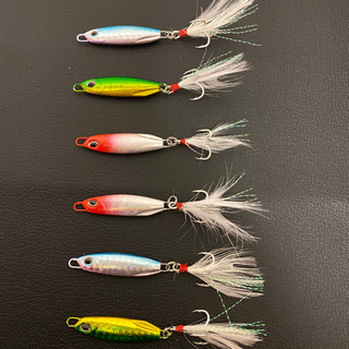 #釣具#メタルジグ#ルアー#新品#フック付き#計6個⑤