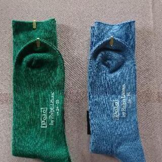 (新品)ポロラルフローレンの紳士用靴下2足の画像