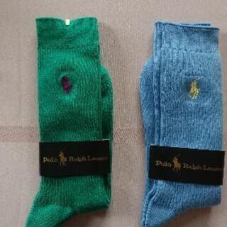 (新品)ポロラルフローレンの紳士用靴下2足の画像