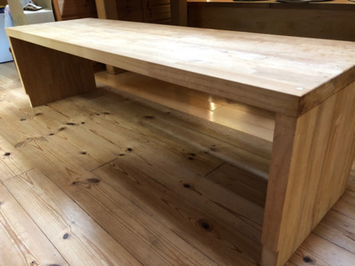 パイン集成材ベンチ　無塗装