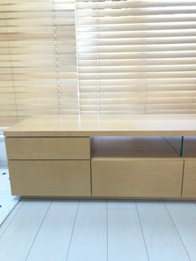 【購入者さま決定！】テレビボード　長さ180cm高さ40cm奥行き45cm 引き取り希望　配送可能(要相談) 天然木　北欧　木製　シン