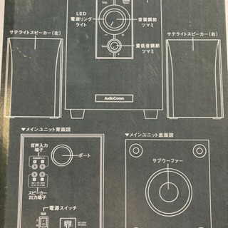スピーカー　オーム電機の画像