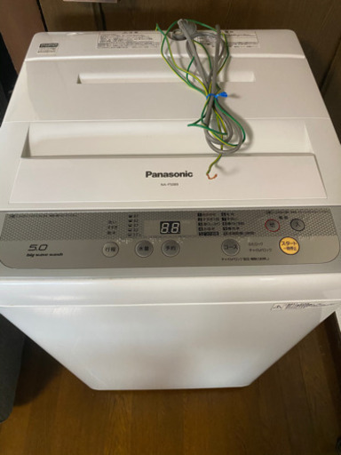 2016年式 Panasonic 5.0kg洗濯機！