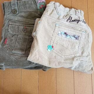 エンジェルブルー　コーデュロイズボン