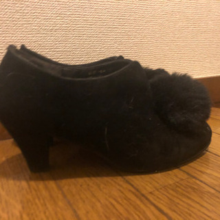 レディース ファーショートブーツの画像