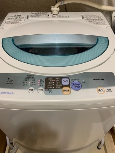 日立　全自動洗濯機　5キロです。