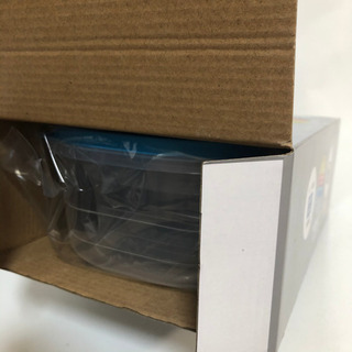新品 未使用 スタッキング保存用器　4サイズセット　レンジ加熱・冷凍保存可能　スタッキングストレージコンテナ　カラフル　タッパー　ジップロック　がわりにの画像