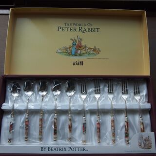 ピーターラビット　スプーン、フォーク（小）のセットの画像
