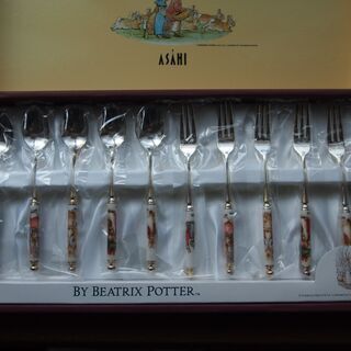 ピーターラビット　スプーン、フォーク（小）のセットの画像