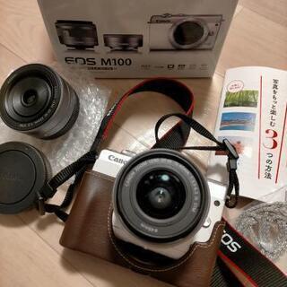canon eos m100　white