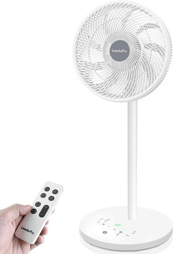 リビング扇風機 34cm ［2021年最新］9枚羽根 DCモーター 上下左右自動首振り 大風量 超静音 タイマー機能 12段階風量調節 4種類の送風モード 省エネ 耐久性の高い リビング扇 サーキュレーター リモコン付き