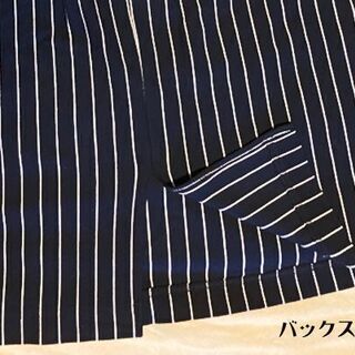 ワールド◆ストライブのジャージー生地スカート◆Lサイズ◆の画像
