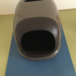 【取引完了】猫用トイレ　本体 フード付き　差し上げます