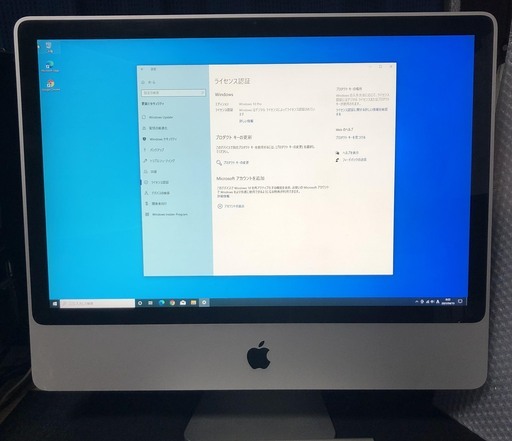 迫力の大画面！24インチ iMac Core2Duo 2.8GHz 4GBメモリ 新品SSD240GB macOS10.13 / Win10Pro付き！