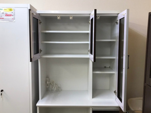 【リサイクルサービス八光　田上店　配達・設置OK】食器棚　コンセント付
