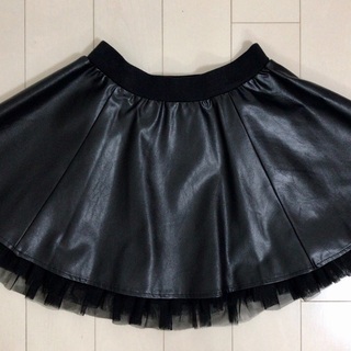 ★ FOREVER 21 フェイクレザー チュチュスカート