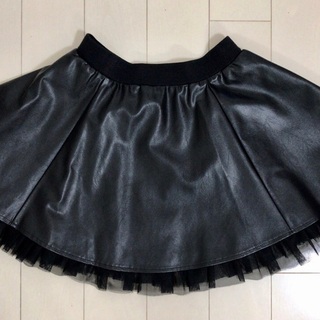 ★ FOREVER 21 フェイクレザー チュチュスカートの画像