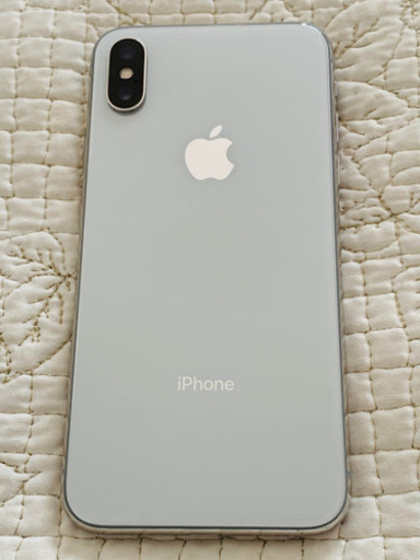 【美品】iPhoneX Silver 256GB SIMフリー(本体のみ)