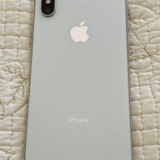 【美品】iPhoneX Silver 256GB SIMフリー(...