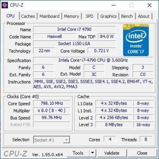 XPS 8700 デスクトップ i7-4790 8GB SSD240B ビデオカード