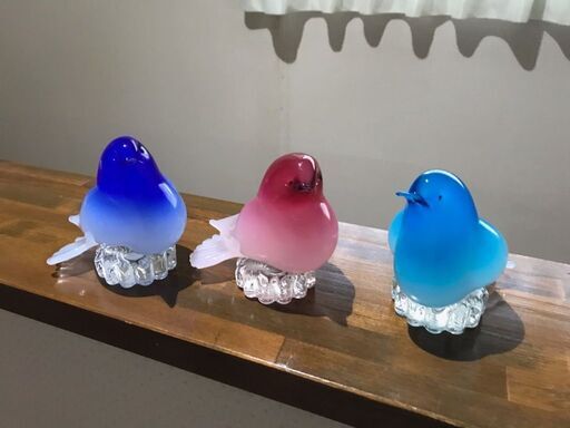 保管品☆小鳥のオブジェ★鮮やかな色合い