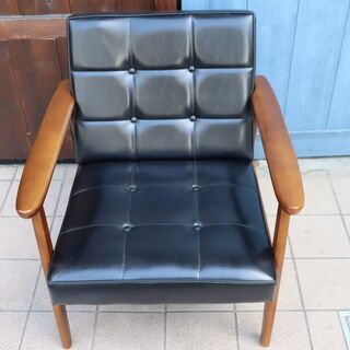 カリモク Kチェア レトロ ヴィンテージ 1シーター シングルソファ ソファ② カリモク Kチェア レトロ ヴィンテージ 1シーター シングルソファ