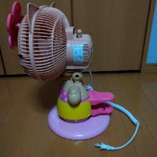 キティちゃん　扇風機の画像