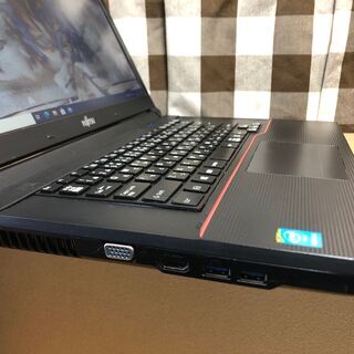 ☆彡値下げ。ＷｅｂカメラUSB接続付・富士通リノベーションパソコン💗高速ｉ５第四世代/爆速新品ＳＳＤ２４０ＧＢ/人気のブラック☆美品/Ｗｉｎ１０/Office2019付/15.6ｲﾝﾁ/メモリ4GB/無線ＬＡＮ/ＤＶＤ・ＣＤ再生ソフト付　No.2104001の画像