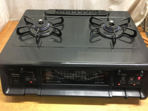 パロマガスコンロ両面焼きワイドグリル2015年製ＬＰガス用