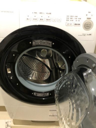 SHARP/シャープ　ドラム式洗濯乾燥機　洗濯7kg/乾燥3.5kg ES-S7E-WR 2020年製 中古品