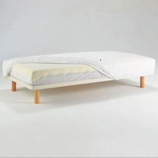 無印　シングルベッド　脚付きの画像