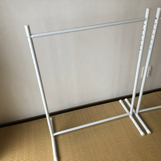 クローゼットハンガーラックｘ２の画像