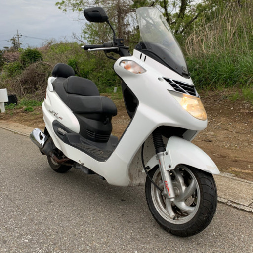 【即乗り出し可】SYM RV125EFi 125cc ビッグスクーター 実働！整備済み！125cc 通勤通学に！現状売買！乗り出し価格！白！原付2種！