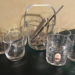 水割りセット　ロックグラス　アイスペール