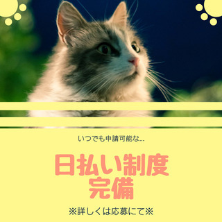 即日勤務OK◎免許不要！未経験OK☆回収作業のサポート／日払い制...