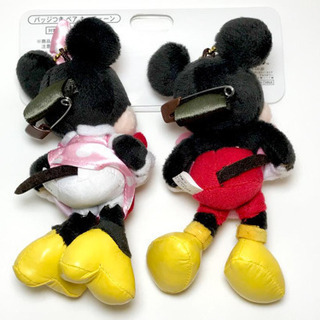 Disney ディズニー　ミッキー   ミニー　ぬいぐるみ　ネックピース の画像