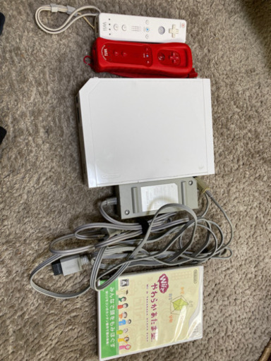 wii 本体とリモコンとソフト