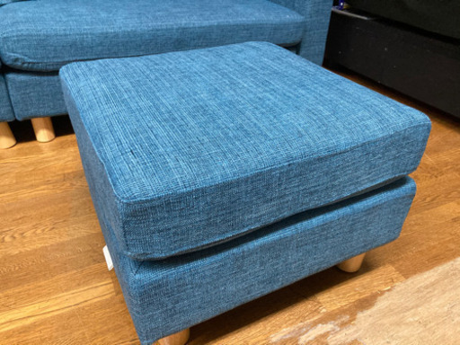 3人掛けソファー、オットマンのセット　ほぼ新品