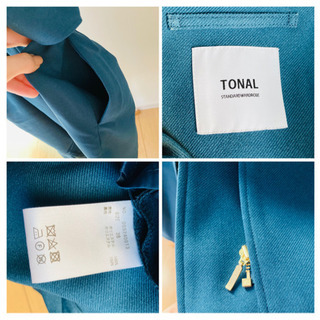 【TONAL】フロントZIP 2WAY ワンピースの画像