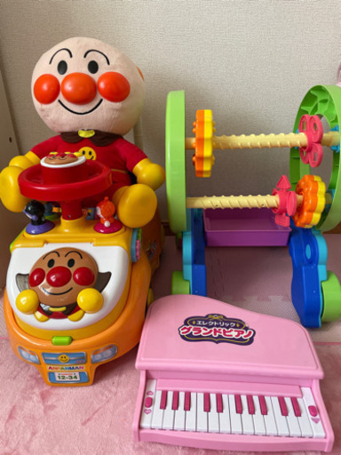 おしゃべりアンパンマン 歩行器 ビジーカー  ピアノ