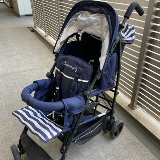 kinderwagon DUOシティHOP ネイビー　美品