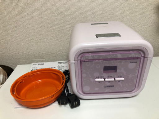タイガー魔法瓶(TIGER) 炊飯器 マイコン 一人暮らし用 tacook 炊きたて3合 バレエピンク JAJ-A552-PB