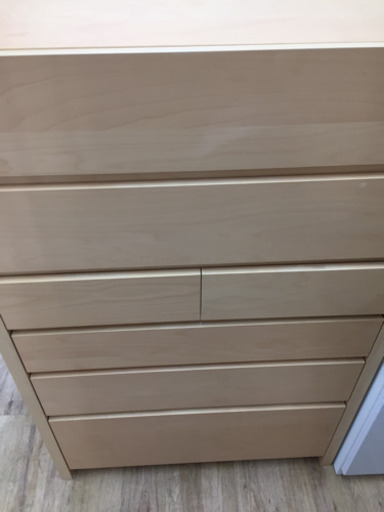 ニトリの６段ハイチェスト（ナチュラル）です。【トレファク東大阪店】