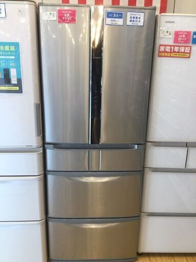 【安心６カ月保証付】HITAVCHI 6ﾄﾞｱ冷蔵庫 R-F520E 2015年製 【ﾄﾚﾌｧｸ桶川店】