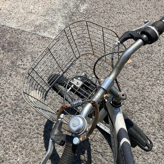 自転車 Captain Stag Shimano　カゴ付き　オートライトの画像