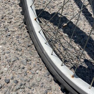 自転車 Captain Stag Shimano　カゴ付き　オートライトの画像